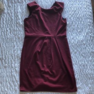 Burgundy dress